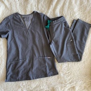 FIGS Scrub set Casma top XS/Yola skinny pants XSP